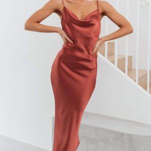 NWOT PETAL & PUP PERSIA DRESS - RUST